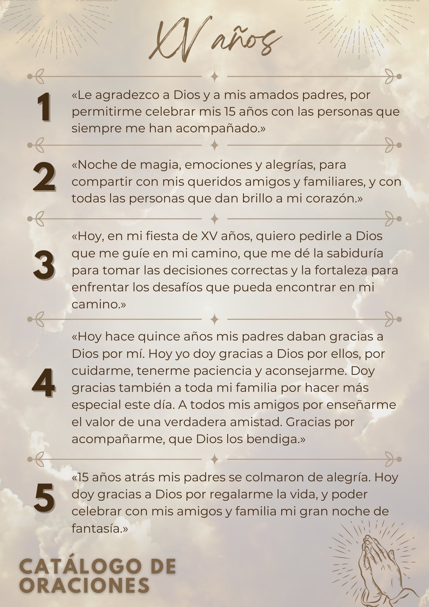 Oraciones rectangulares