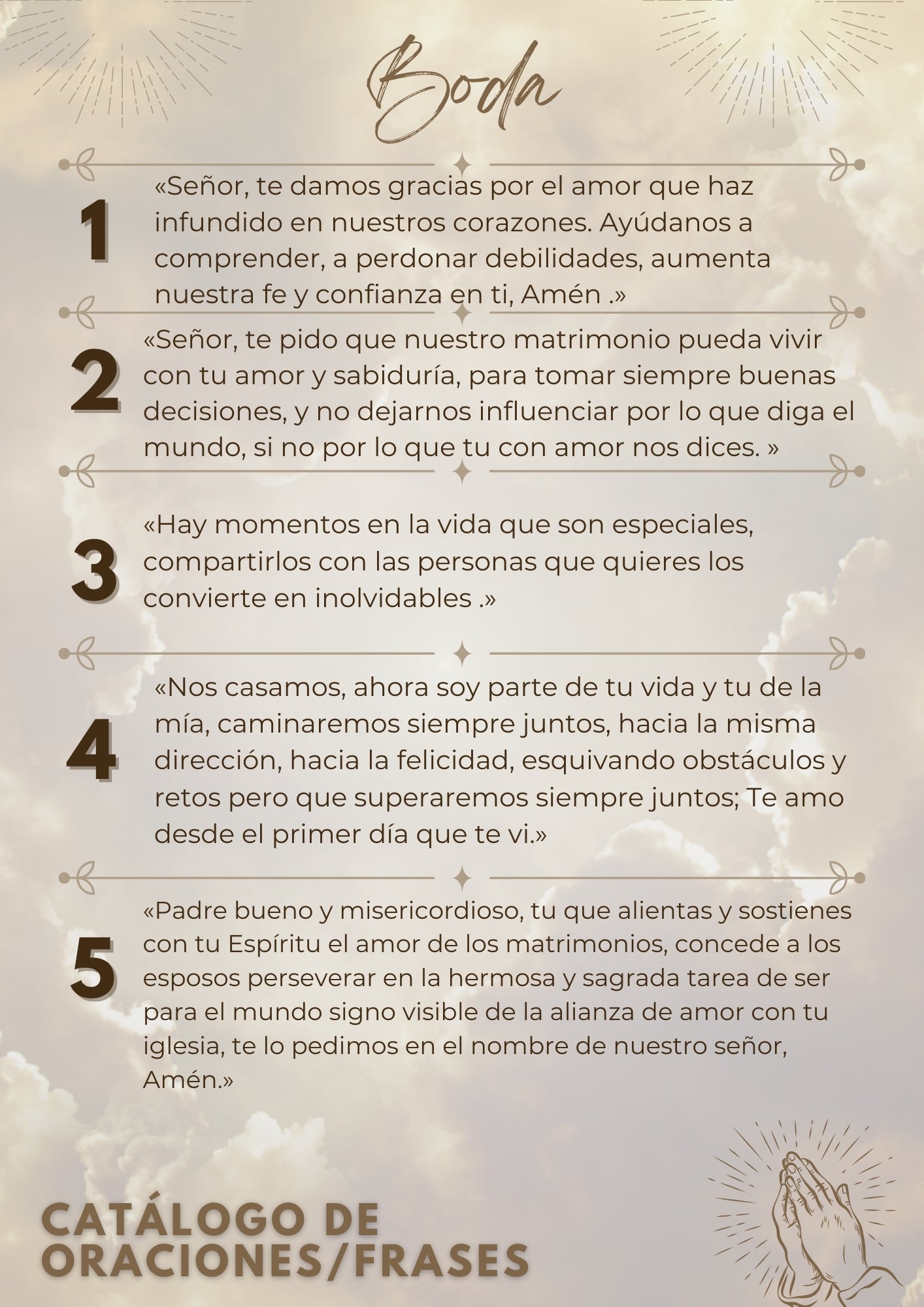 Oraciones rectangulares